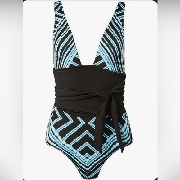 VENUS GIADA ONE-PIECE SWIMSUIT. ‘CLAY BLUE’. SIZE 8. BEACH, RESORT, VACATION! - Picture 3 of 7